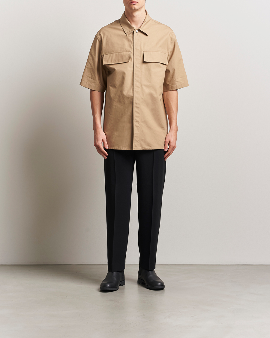 Men | Shirts | Jil Sander | Short Sleeve Pocket Shirt Khaki