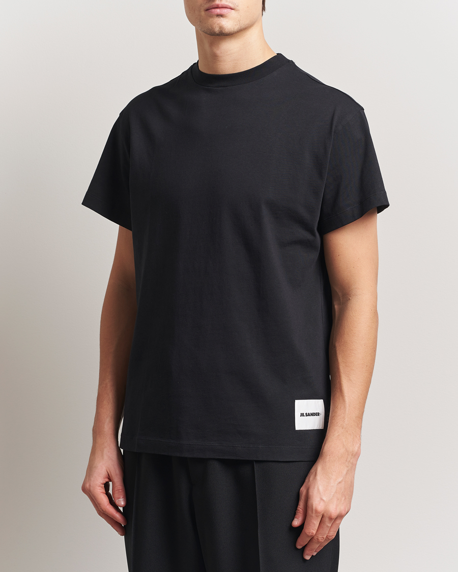 Men | T-Shirts | Jil Sander | 3-Pack Short Sleeve T-Shirts Black