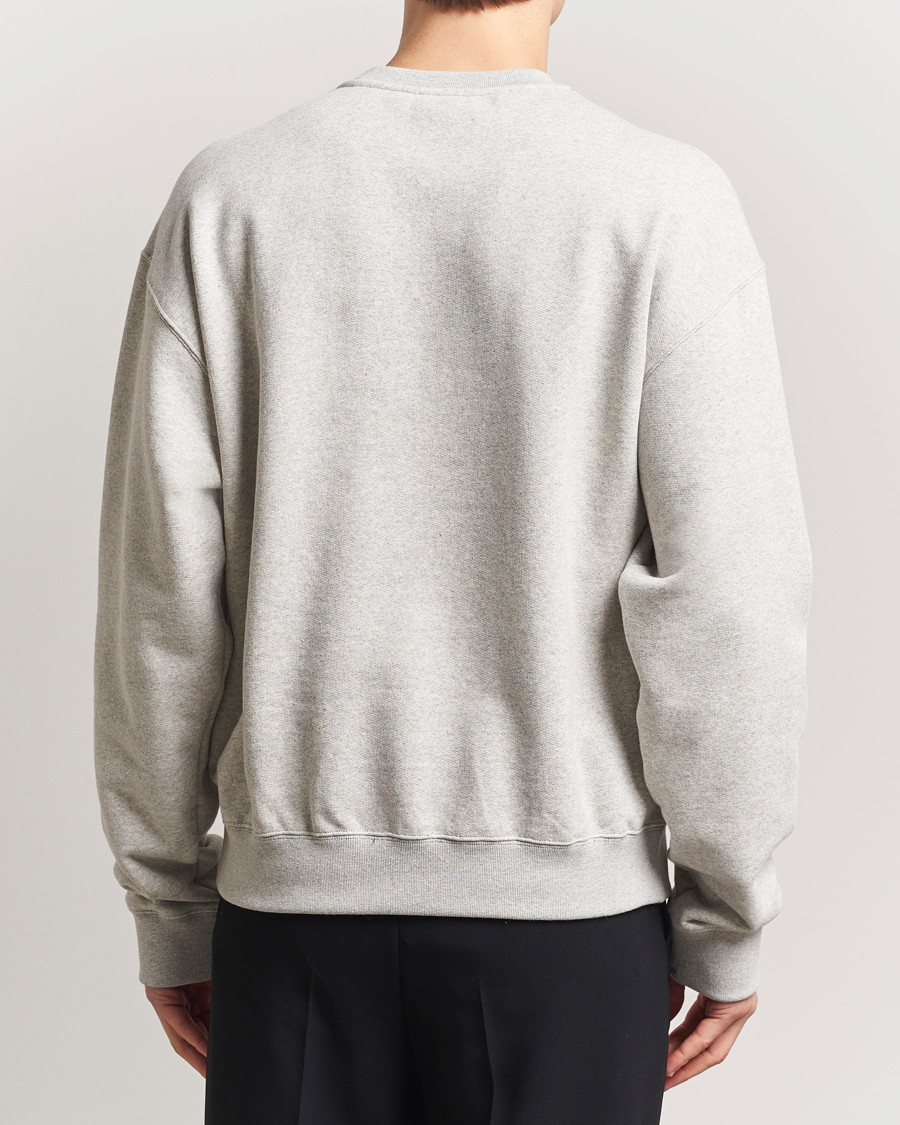 Men | Sweaters & Knitwear | Jil Sander | Small Logo Sweatshirt Light Grey Melange