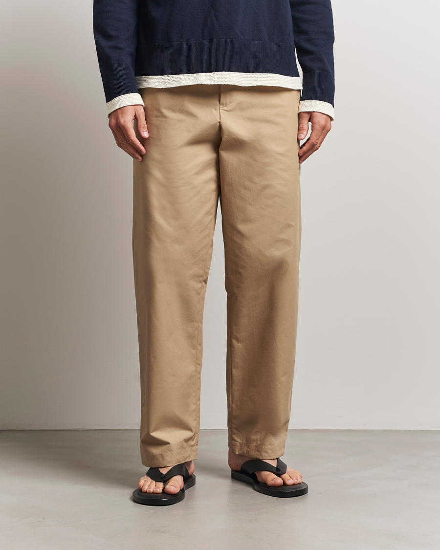 Men | Trousers | Jil Sander | Organic Cotton Trousers Khaki