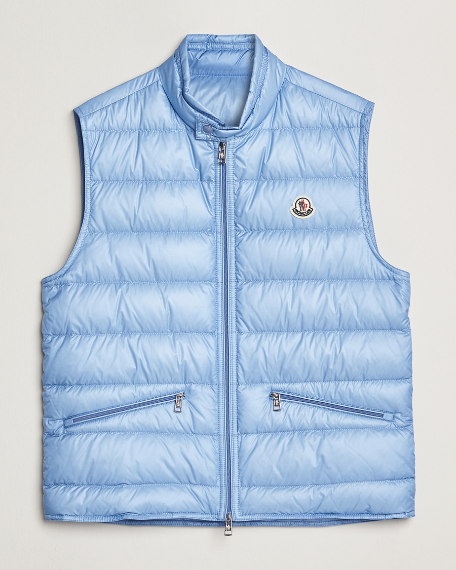Men | Gilets | Moncler | Gui Vest Light Blue