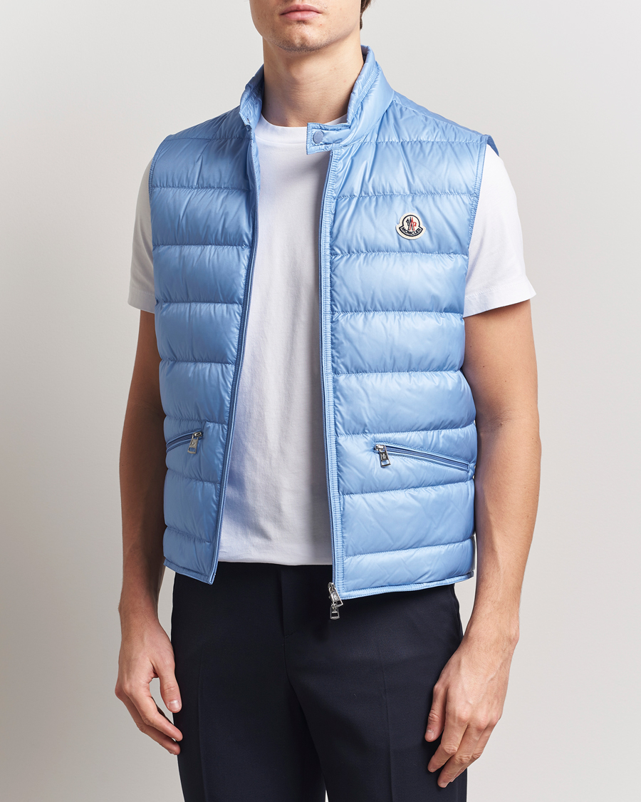 Men | Gilets | Moncler | Gui Vest Light Blue