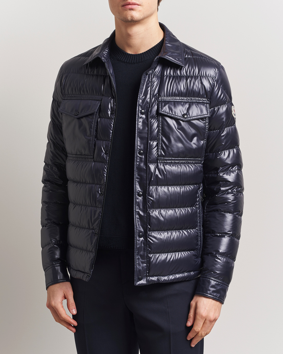 Men | Coats & Jackets | Moncler | Chambly Down Shirt Jacket Navy