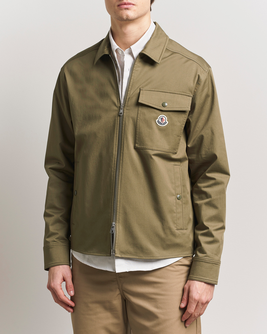 Men | Shirts | Moncler | Zip Overshirt Olive