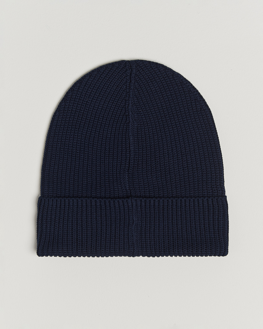 Men | Beanies | Moncler | Ribbed Wool Beanie Navy