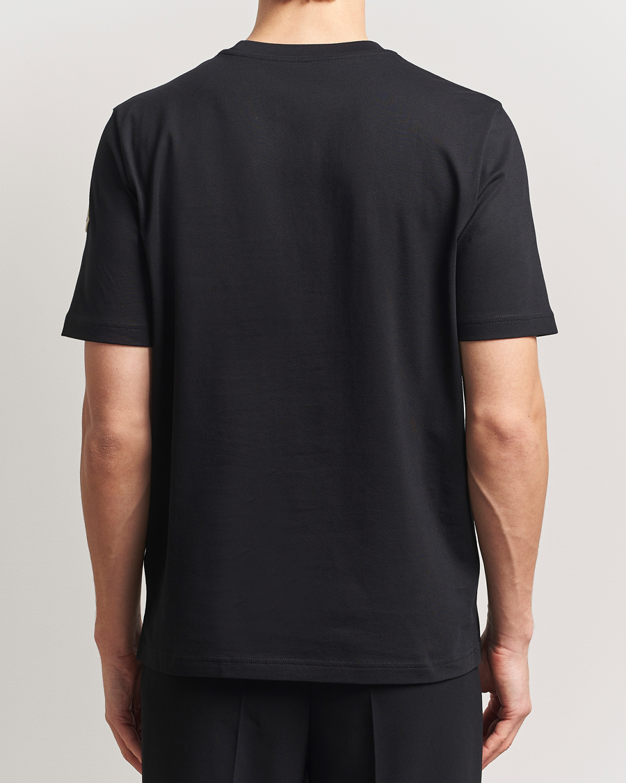 Men | T-Shirts | Moncler | Embossed Lettering Logo T-Shirt Black
