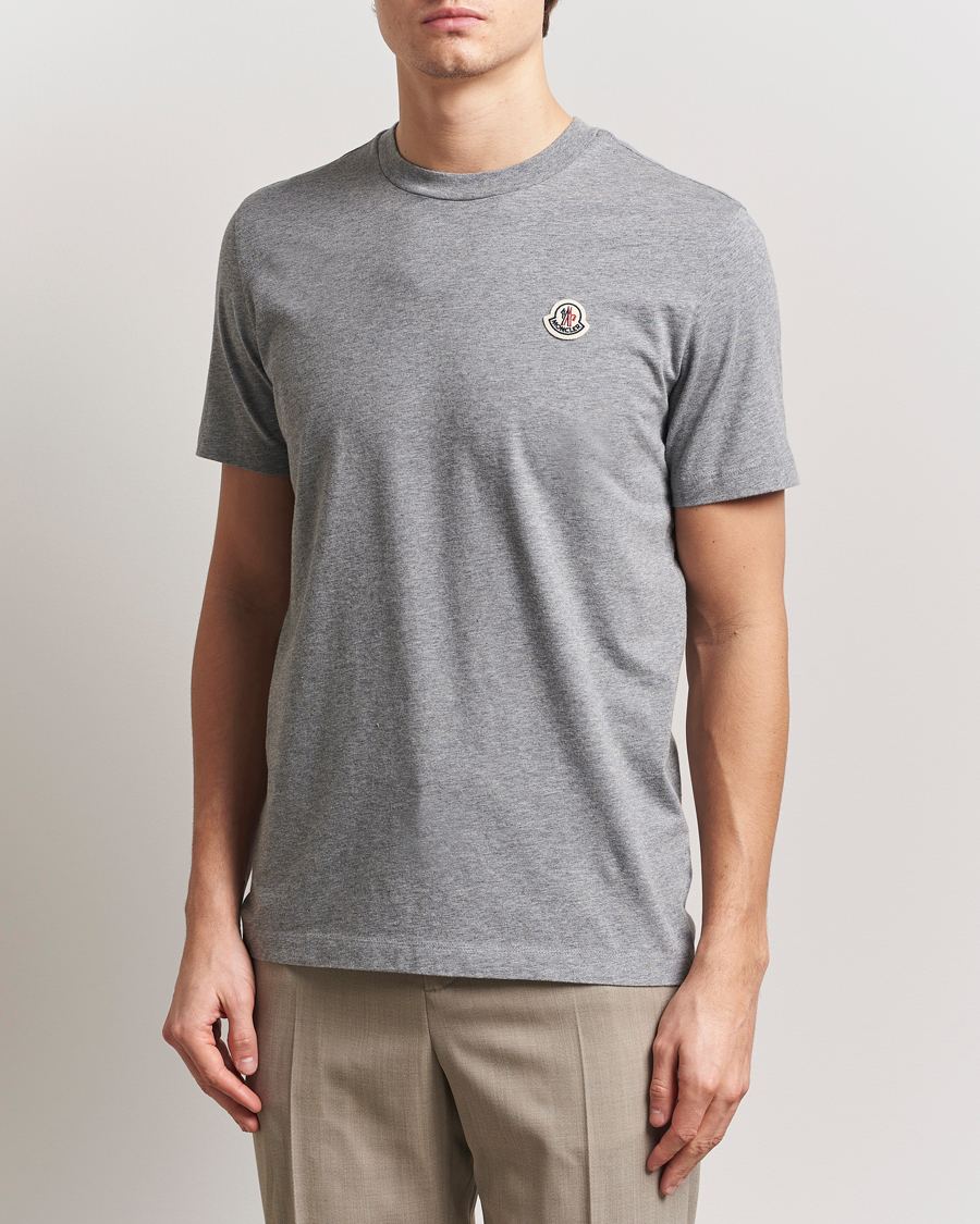 Men | T-Shirts | Moncler | 3-pack Logo T-Shirt Grey/White/Black