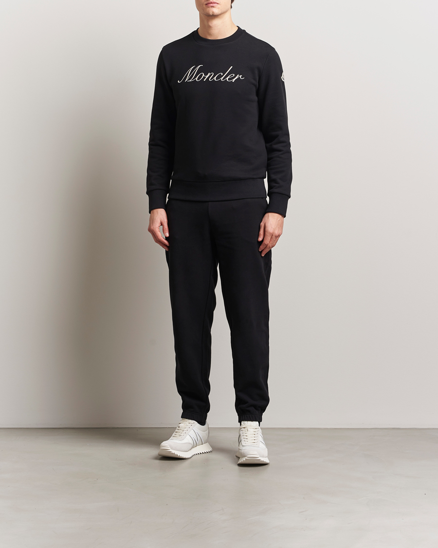 Men | Trousers | Moncler | Logo Sweatpants Black