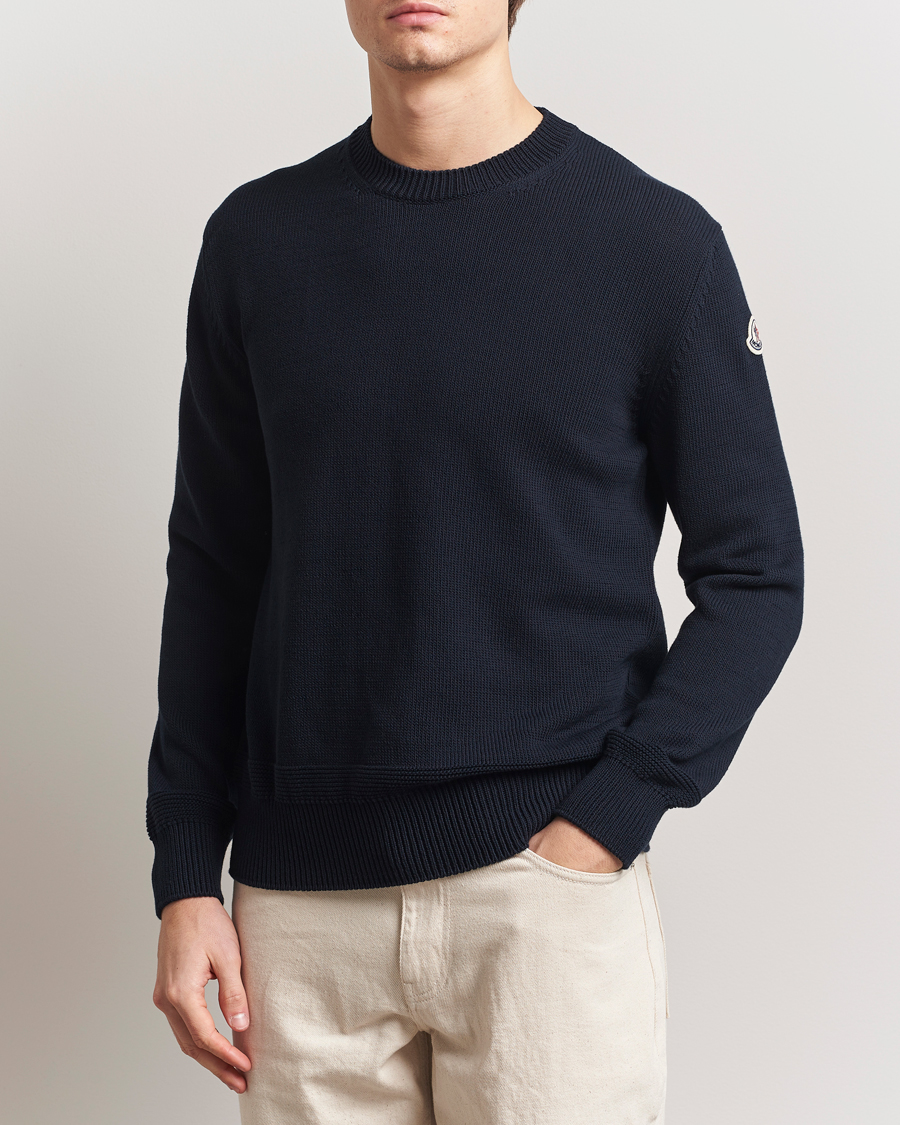 Men | Sweaters & Knitwear | Moncler | Crew Neck Sweater Navy