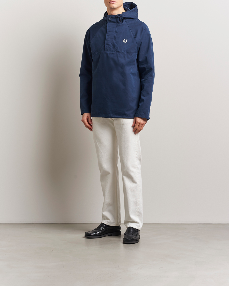 Men | Coats & Jackets | Fred Perry | Smock Hooded Anorak Tennis Blue