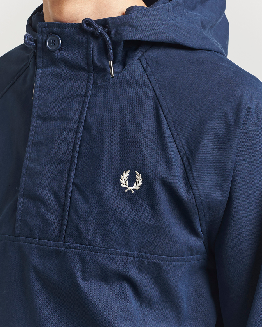 Men | Coats & Jackets | Fred Perry | Smock Hooded Anorak Tennis Blue