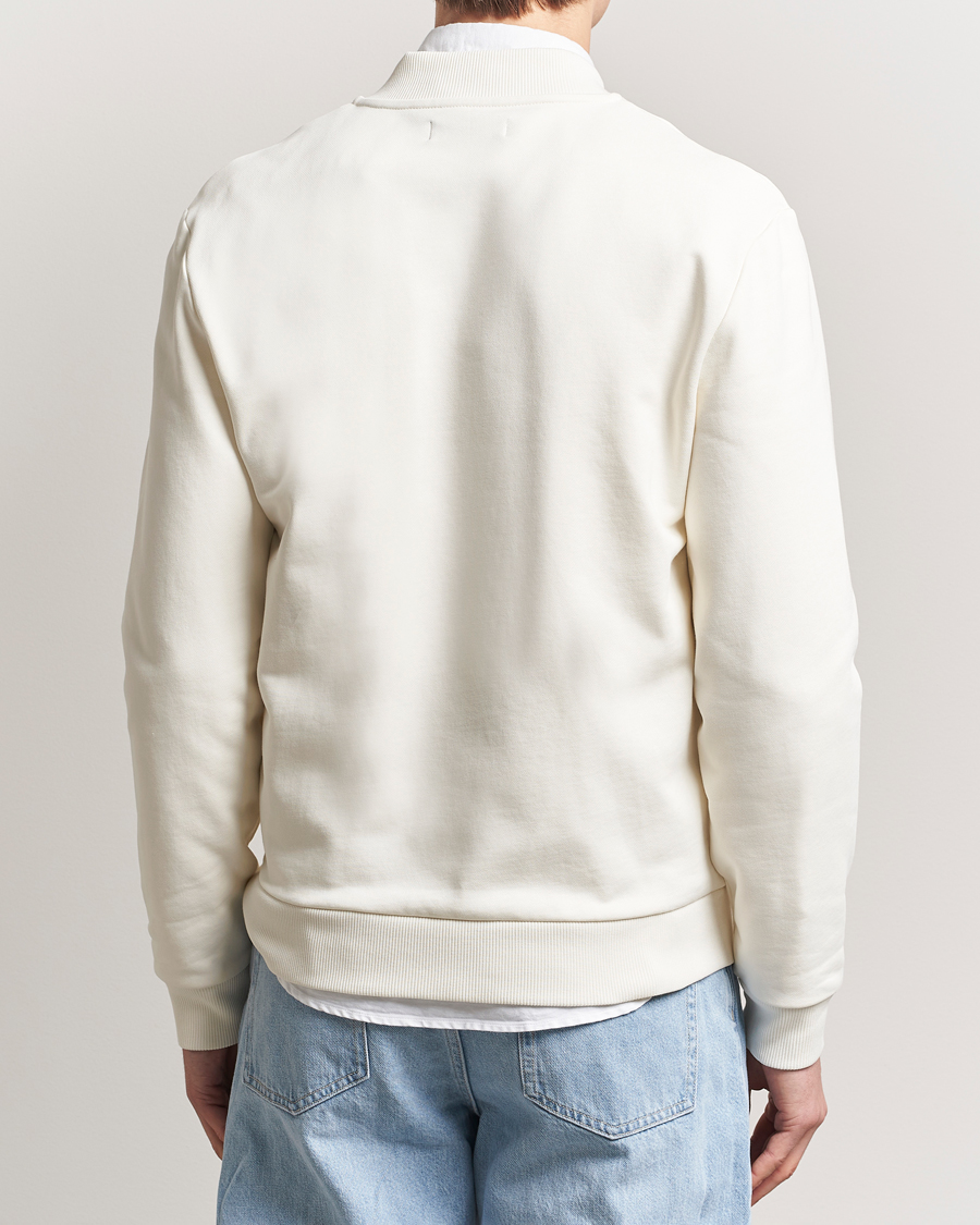 Men | Sweaters & Knitwear | Fred Perry | Paneled Full Zip Sweatshirt Light Ecru