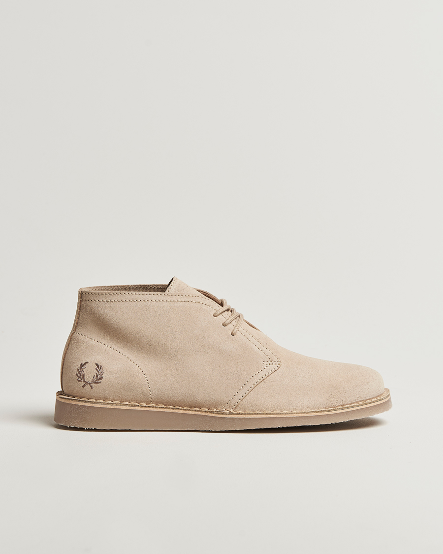 Men | Boots | Fred Perry | Hawley Suede Chukka Boot Oatmeal