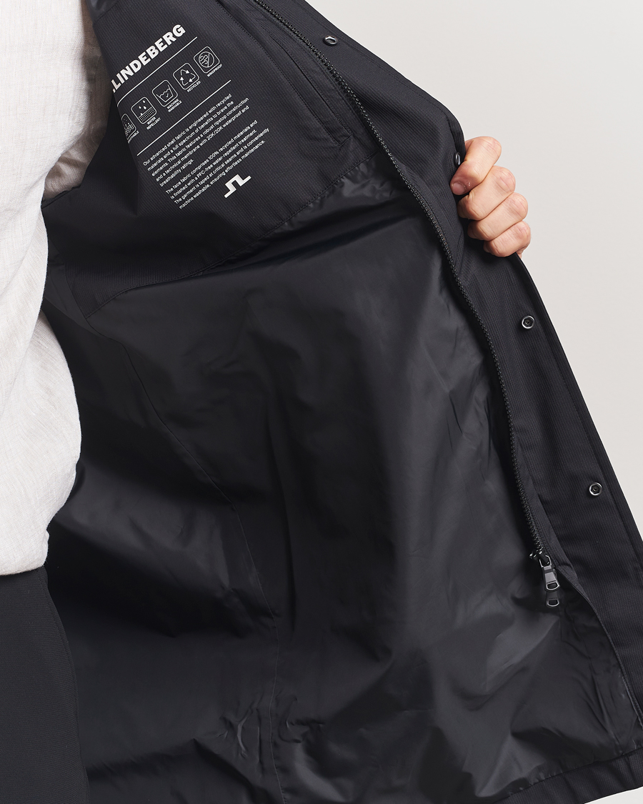 Men | Coats & Jackets | J.Lindeberg | Tobias Midlength Jacket Black
