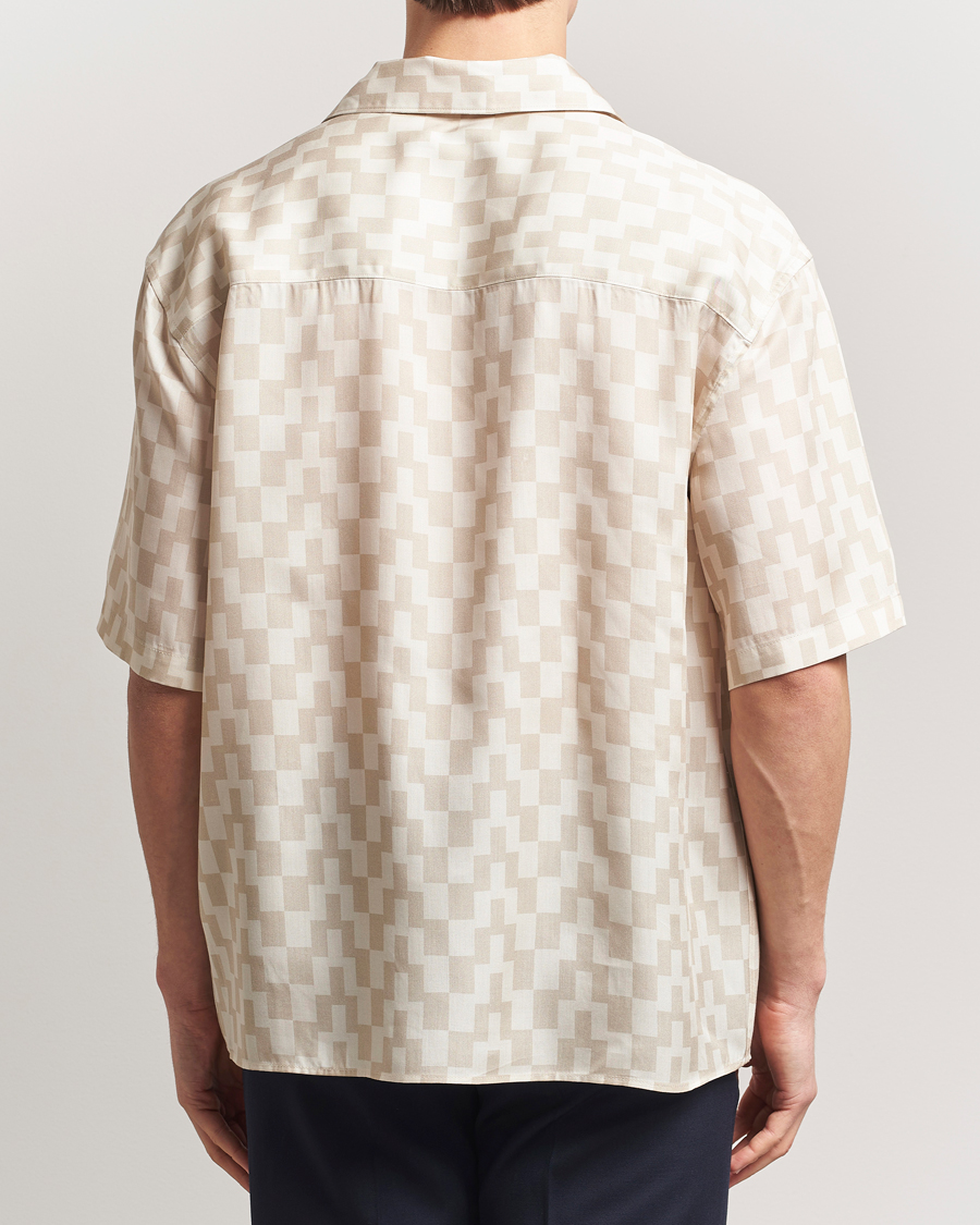 Men | Shirts | J.Lindeberg | Ellis Stack Bridge Print Shirt Moonbeam