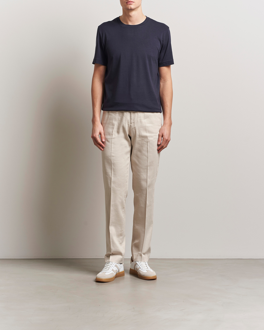 Men | Trousers | J.Lindeberg | Lois Linen Stretch Pants Moonbeam