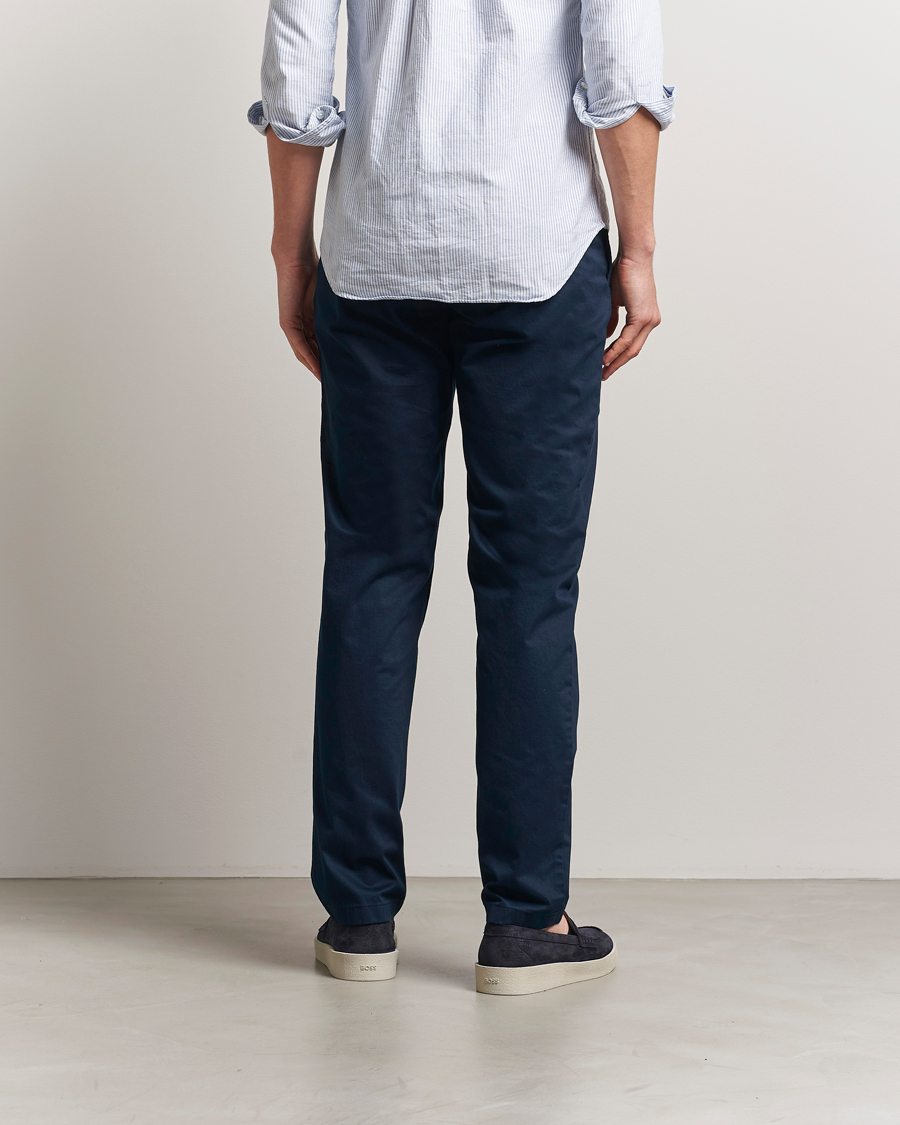 Men | Trousers | J.Lindeberg | Ched Cloud Satin Pants Navy