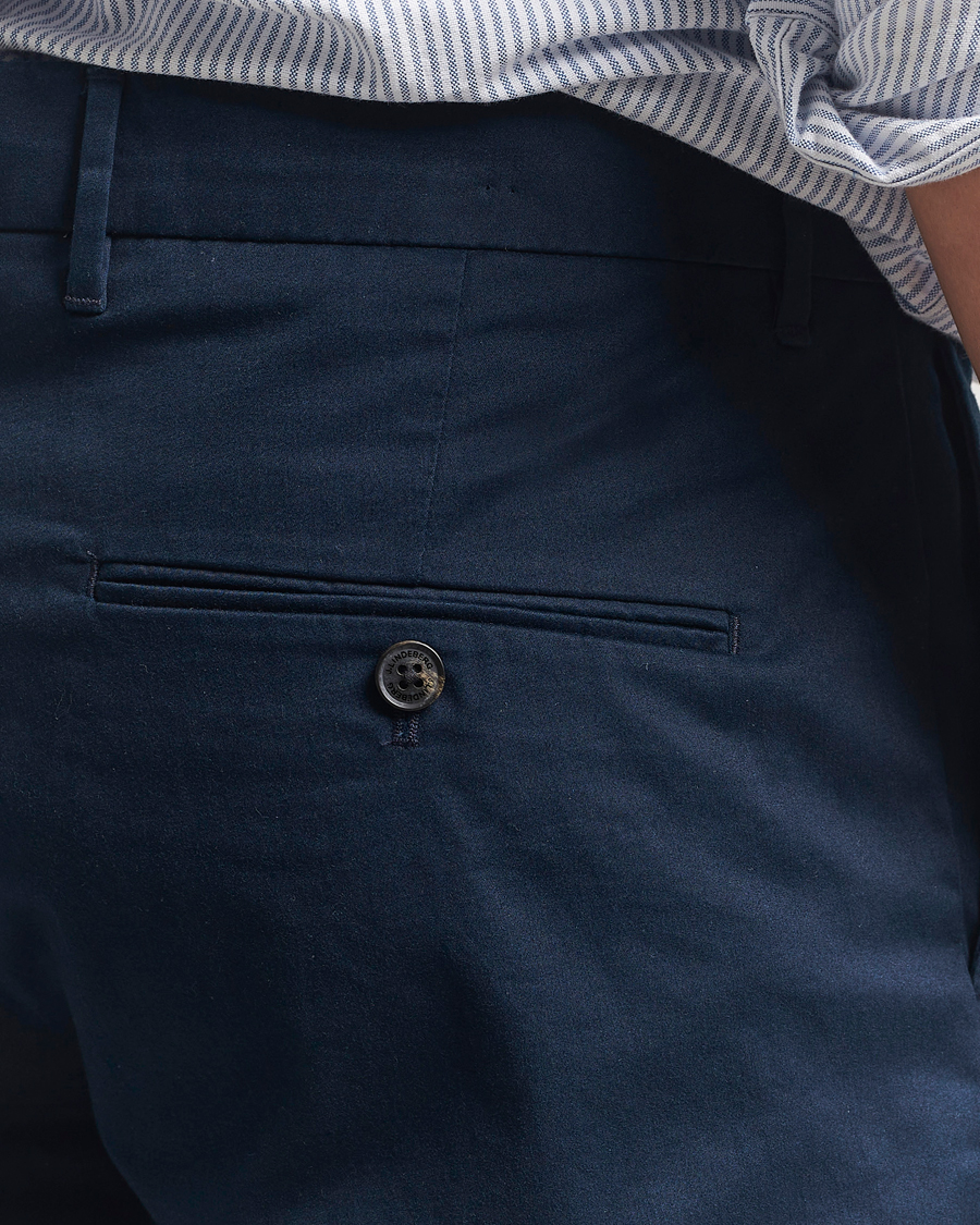 Men | Trousers | J.Lindeberg | Ched Cloud Satin Pants Navy