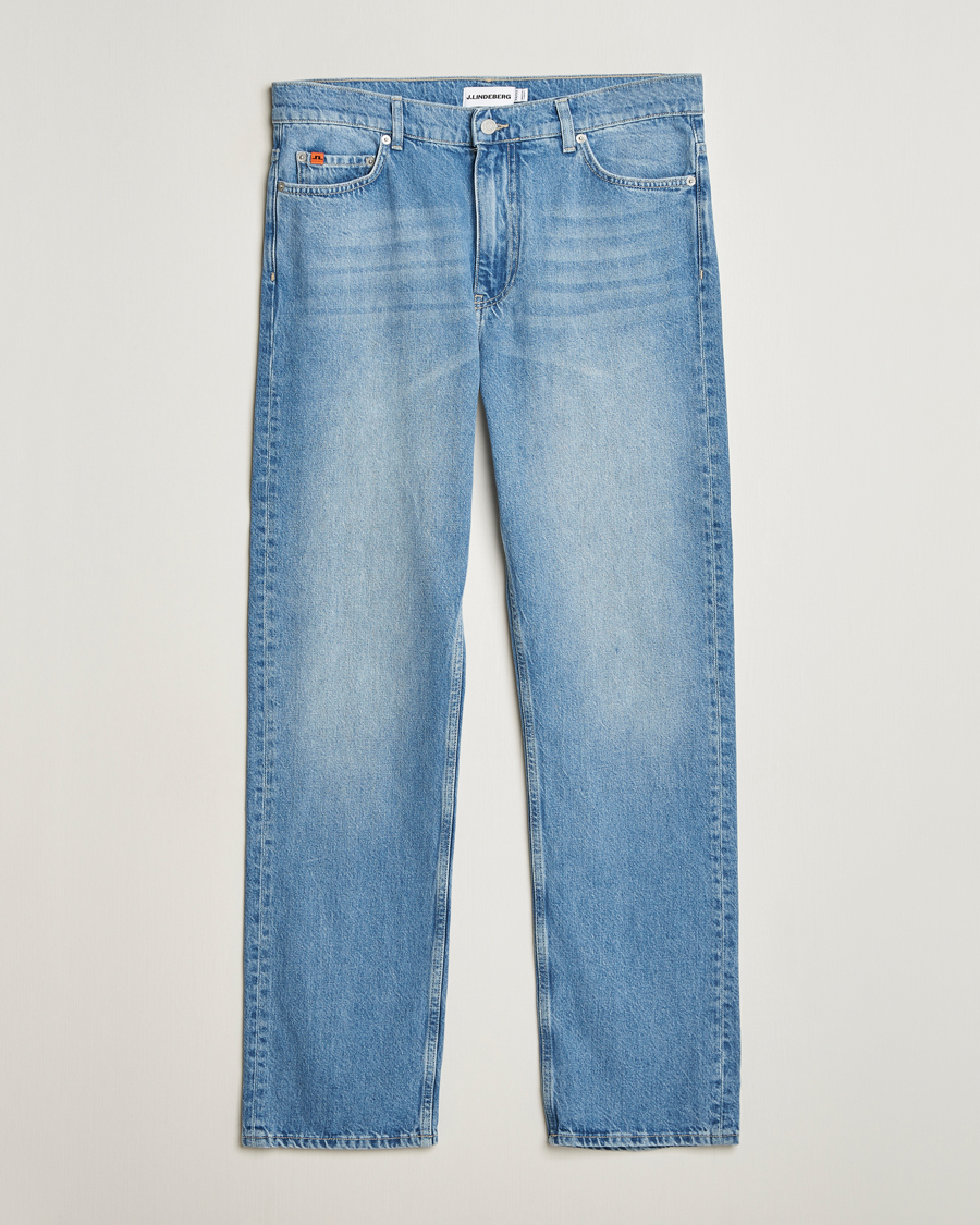 Men | Jeans | J.Lindeberg | Cody Washed Reg Jeans Light Blue