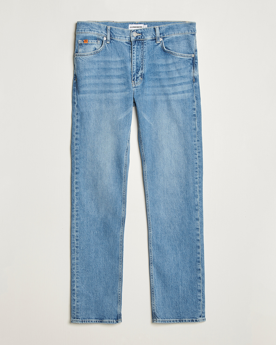 Men | Jeans | J.Lindeberg | Jax Light Wash Slim Jeans Light Blue