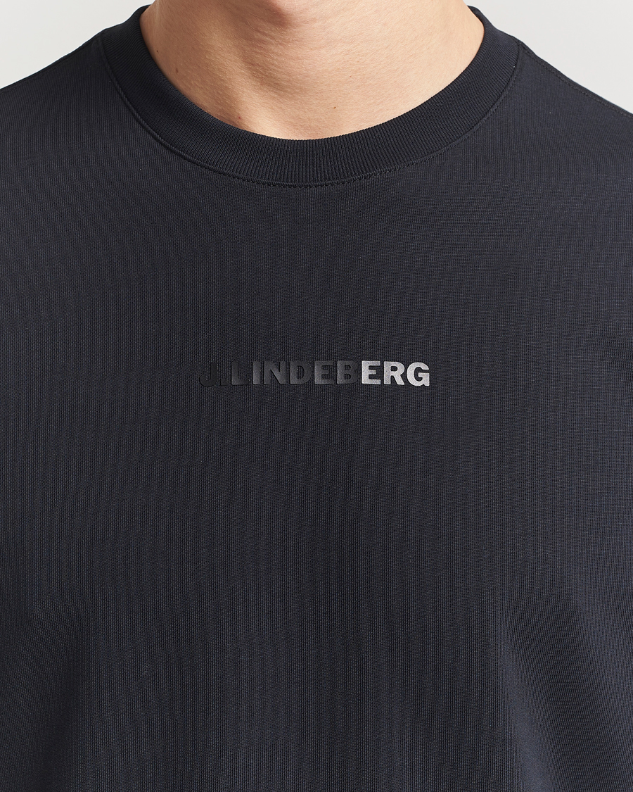 Men | T-Shirts | J.Lindeberg | Hale Heavy Logo T-Shirt Black