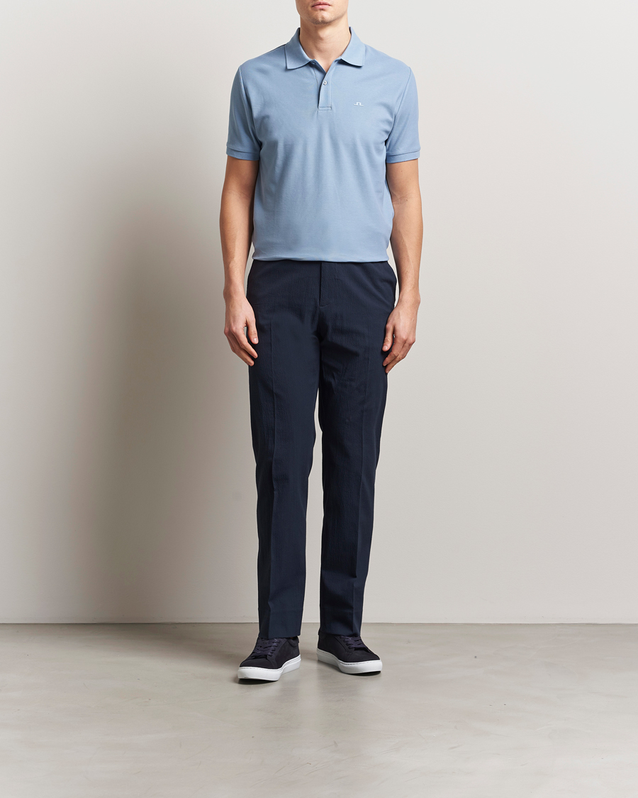 Men | Polo Shirts | J.Lindeberg | Rudy Polo Pique Rain Washed