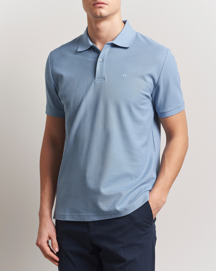 Men | Polo Shirts | J.Lindeberg | Rudy Polo Pique Rain Washed