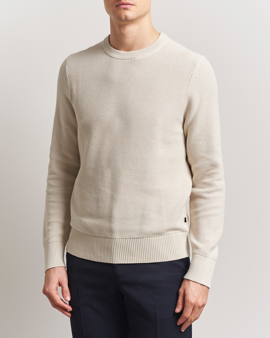 Men | Sweaters & Knitwear | J.Lindeberg | Arthur Organic Cotton Knit Moonbeam