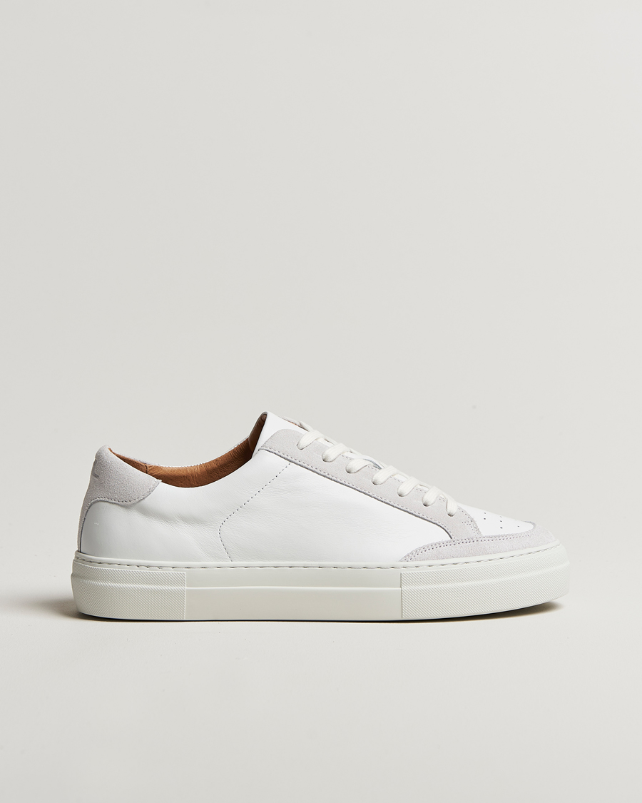 Men | Sneakers | J.Lindeberg | Art Signature Leather Sneaker White