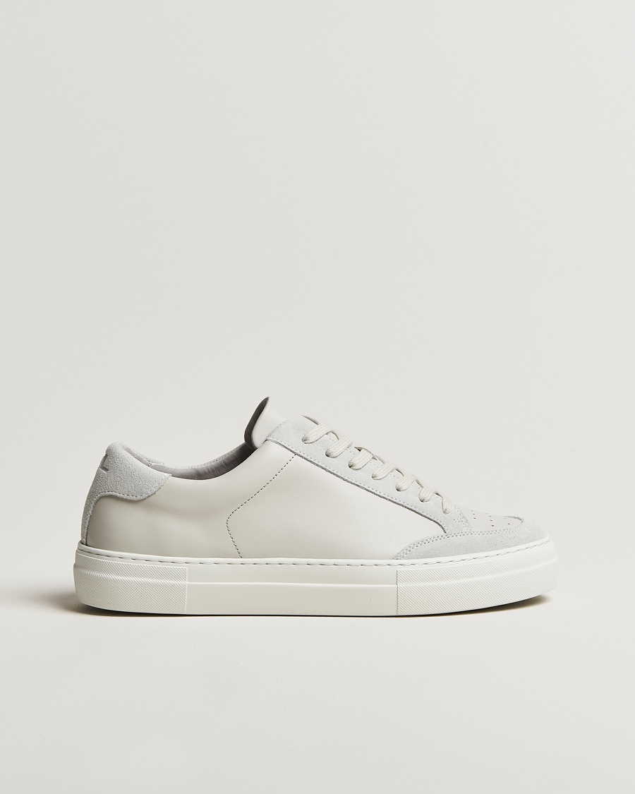 Men | Sneakers | J.Lindeberg | Art Signature Leather Sneaker Light Grey