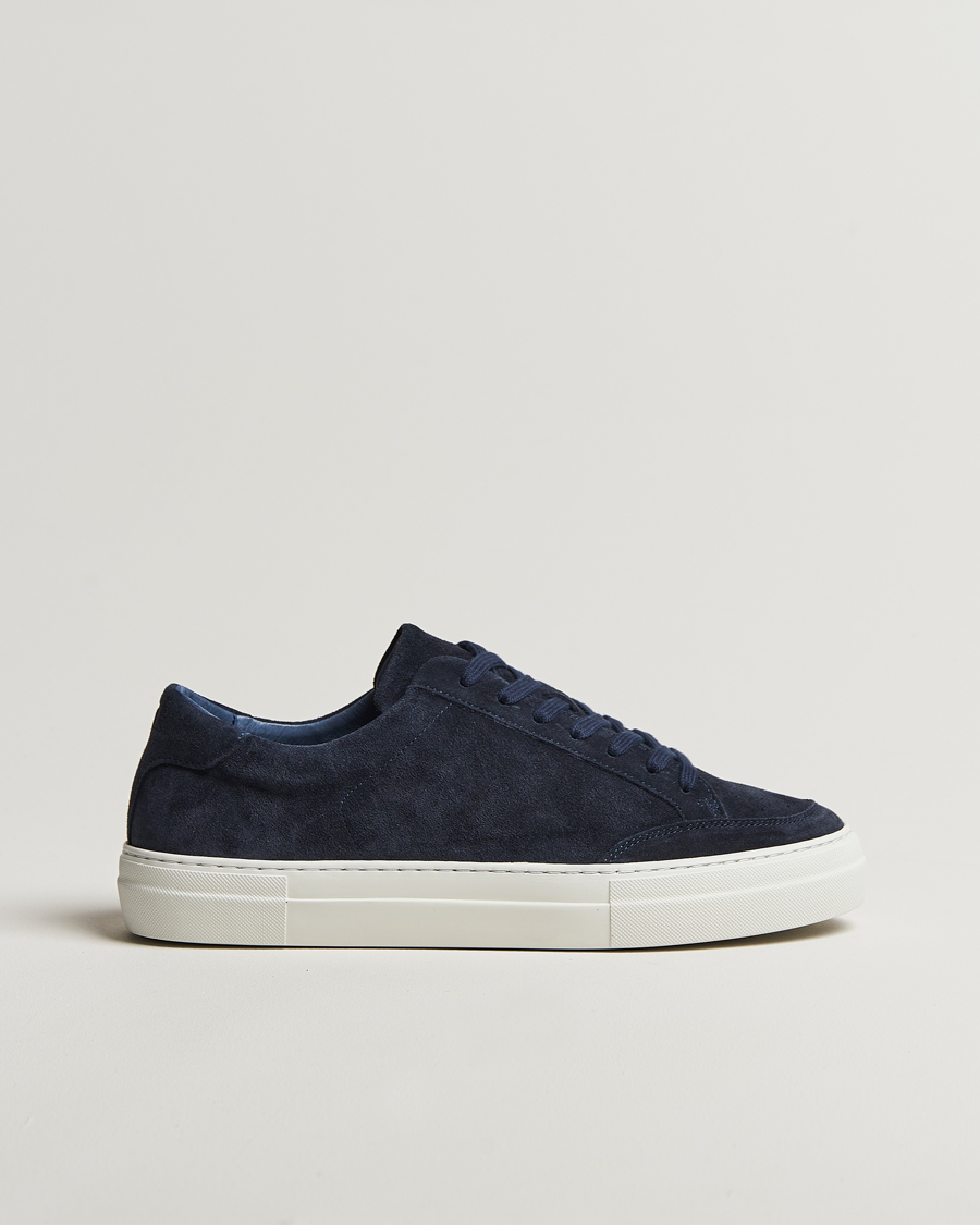 Men | Sneakers | J.Lindeberg | Art Signature Suede Sneaker Navy