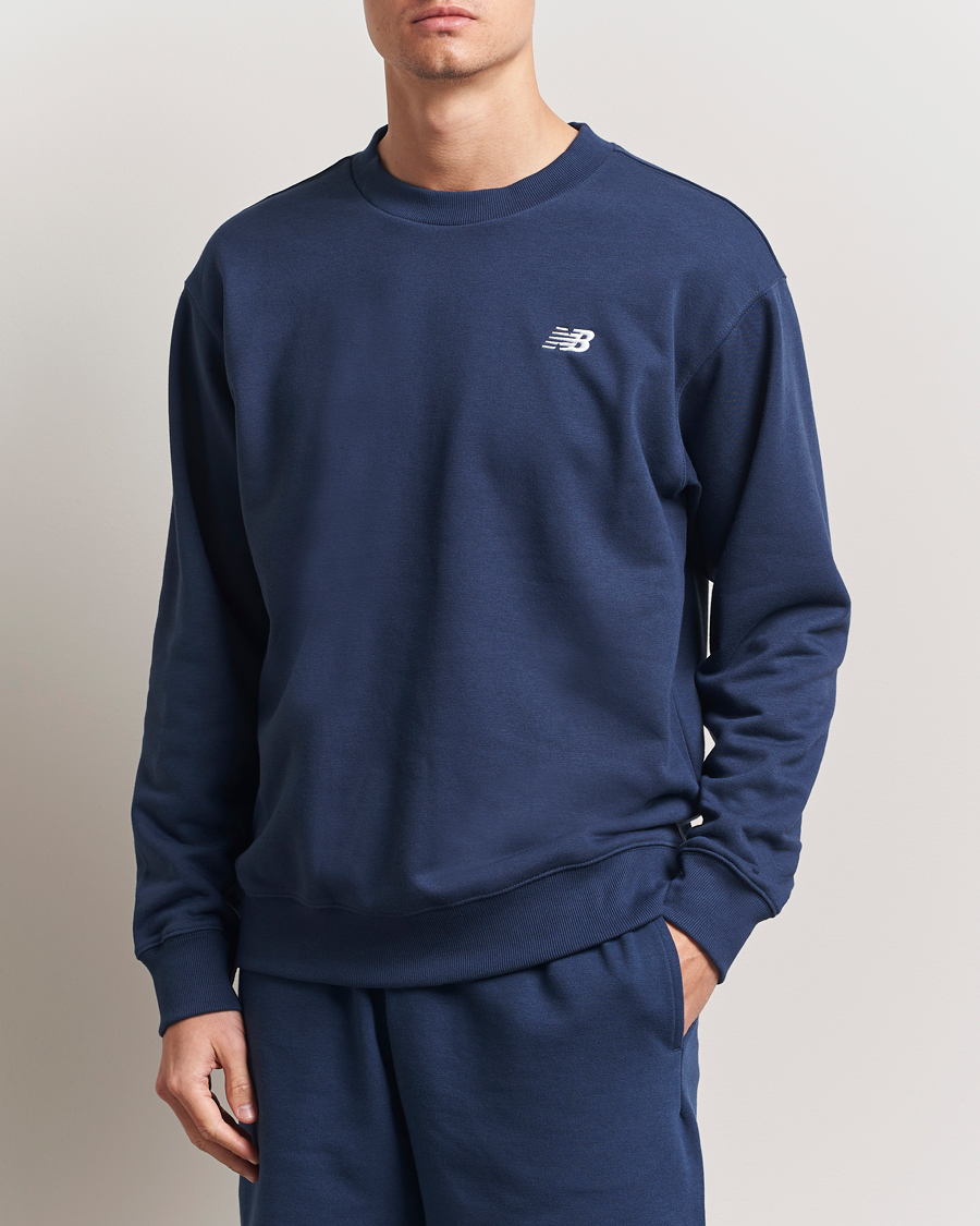 Men | Sweaters & Knitwear | New Balance | Essentials French Terry Sweatshirt Navy