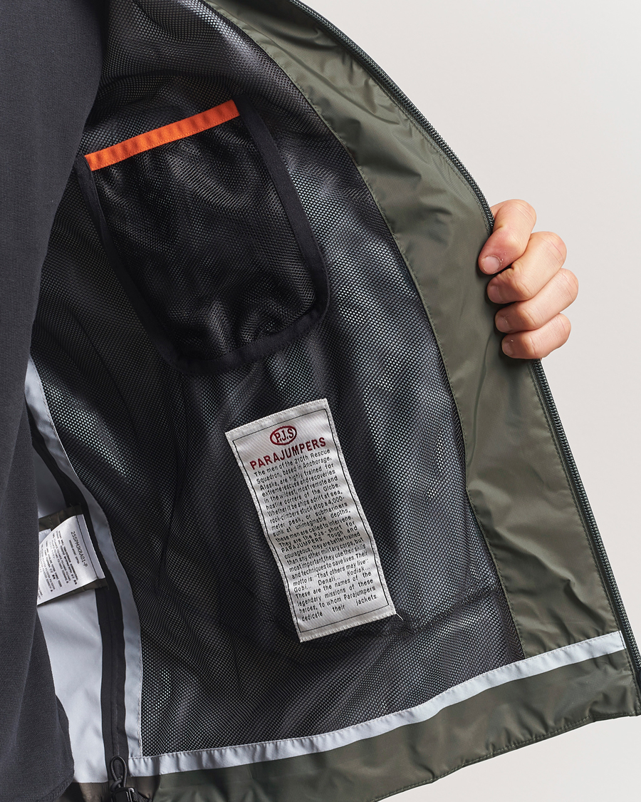 Men | Coats & Jackets | Parajumpers | Aso Rain Hooded Jacket Dark Mud