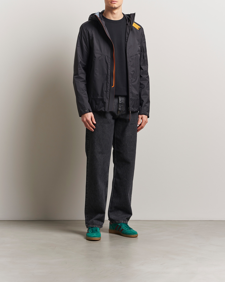 Men | Coats & Jackets | Parajumpers | Aso Rain Hooded Jacket Black