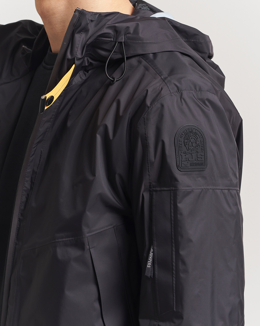 Men | Coats & Jackets | Parajumpers | Aso Rain Hooded Jacket Black