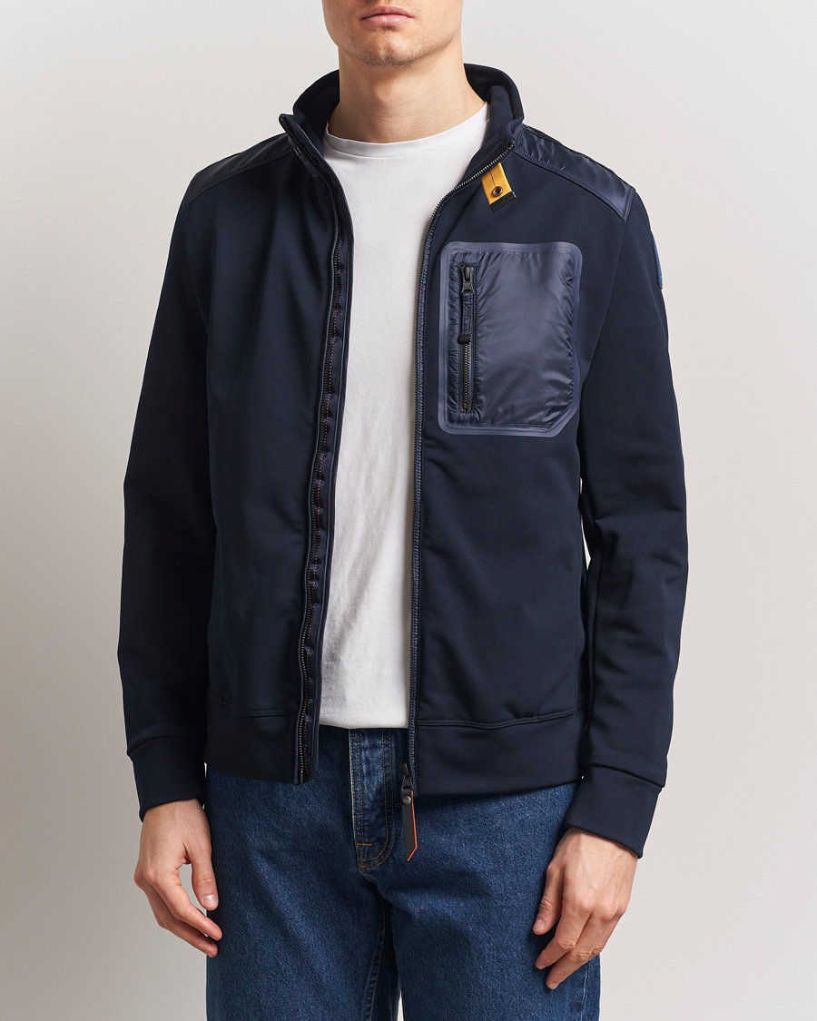Men | Coats & Jackets | Parajumpers | London Hybrid Fleece Jacket Blue Navy