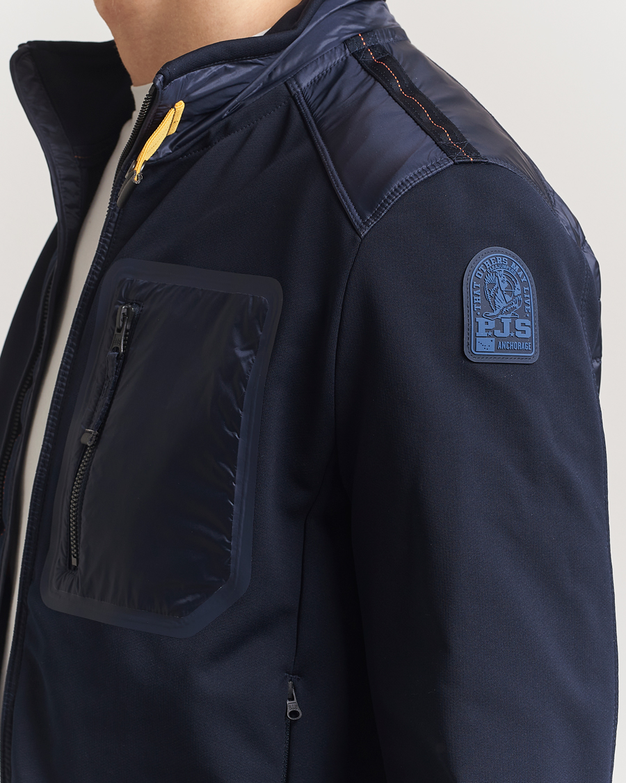 Men | Coats & Jackets | Parajumpers | London Hybrid Fleece Jacket Blue Navy
