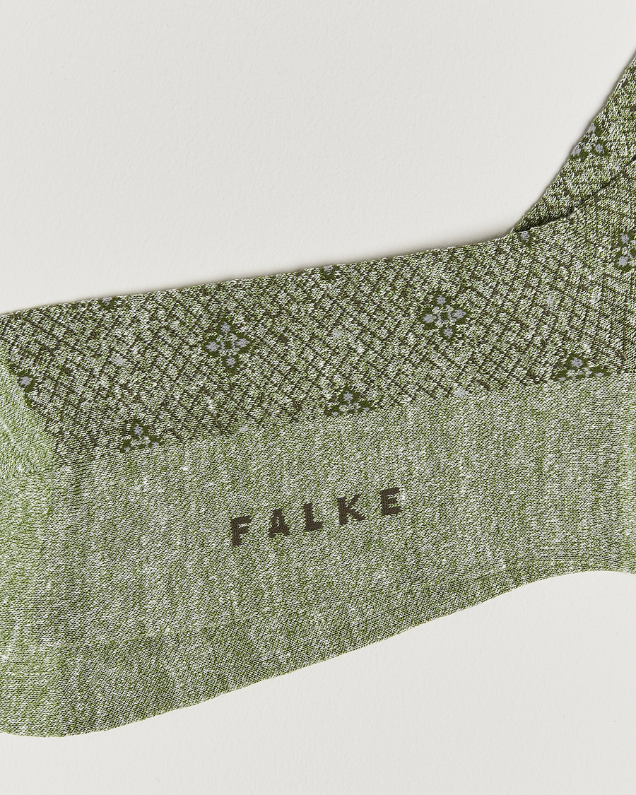 Men | Underwear & Socks | Falke | Mosaic Linen/Cotton Sock Kristall