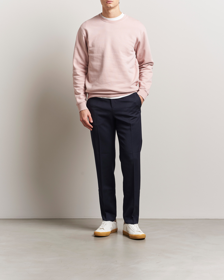 Men | Sweaters & Knitwear | Colorful Standard | Classic Organic Crew Neck Sweat Faded Pink