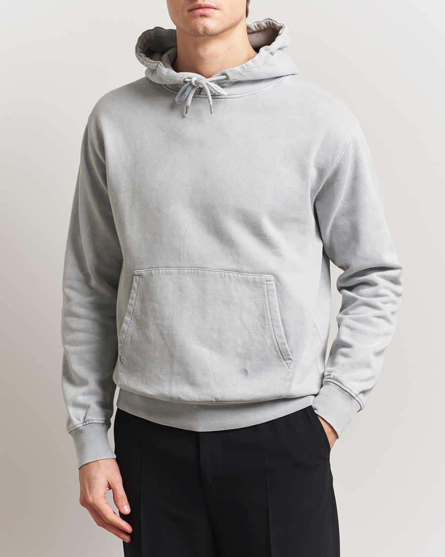 Men | Sweaters & Knitwear | Colorful Standard | Classic Organic Hood Faded Grey