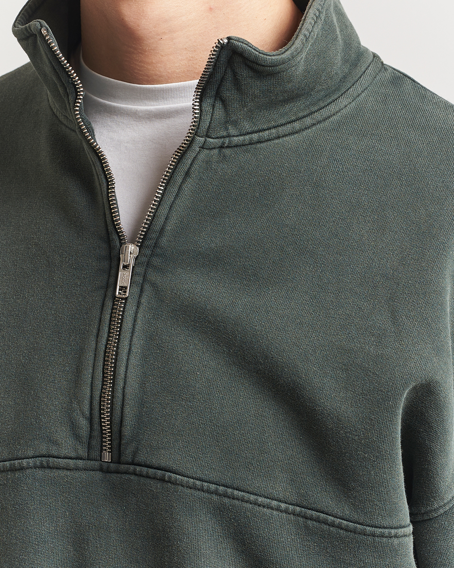 Men | Sweaters & Knitwear | Colorful Standard | Classic Organic Half-Zip Midnight Forest