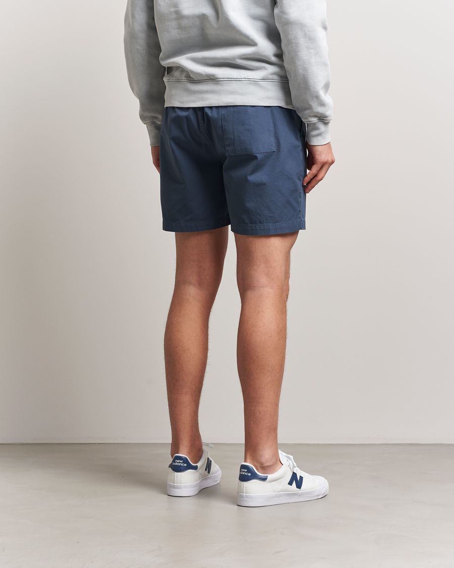 Men | Shorts | Colorful Standard | Classic Organic Twill Drawstring Shorts Petrol Blue