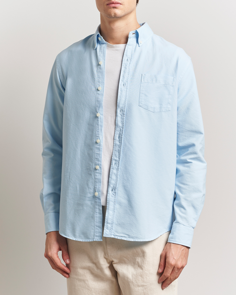 Men | Shirts | Colorful Standard | Classic Organic Oxford Button Down Shirt Polar Blue
