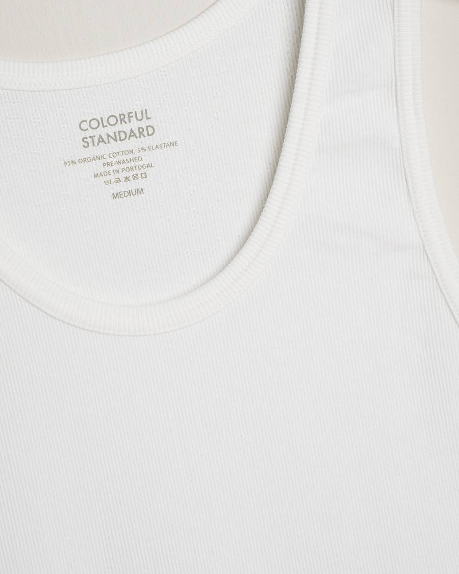 Men | T-Shirts | Colorful Standard | Organic Rib Tank Top Optical White
