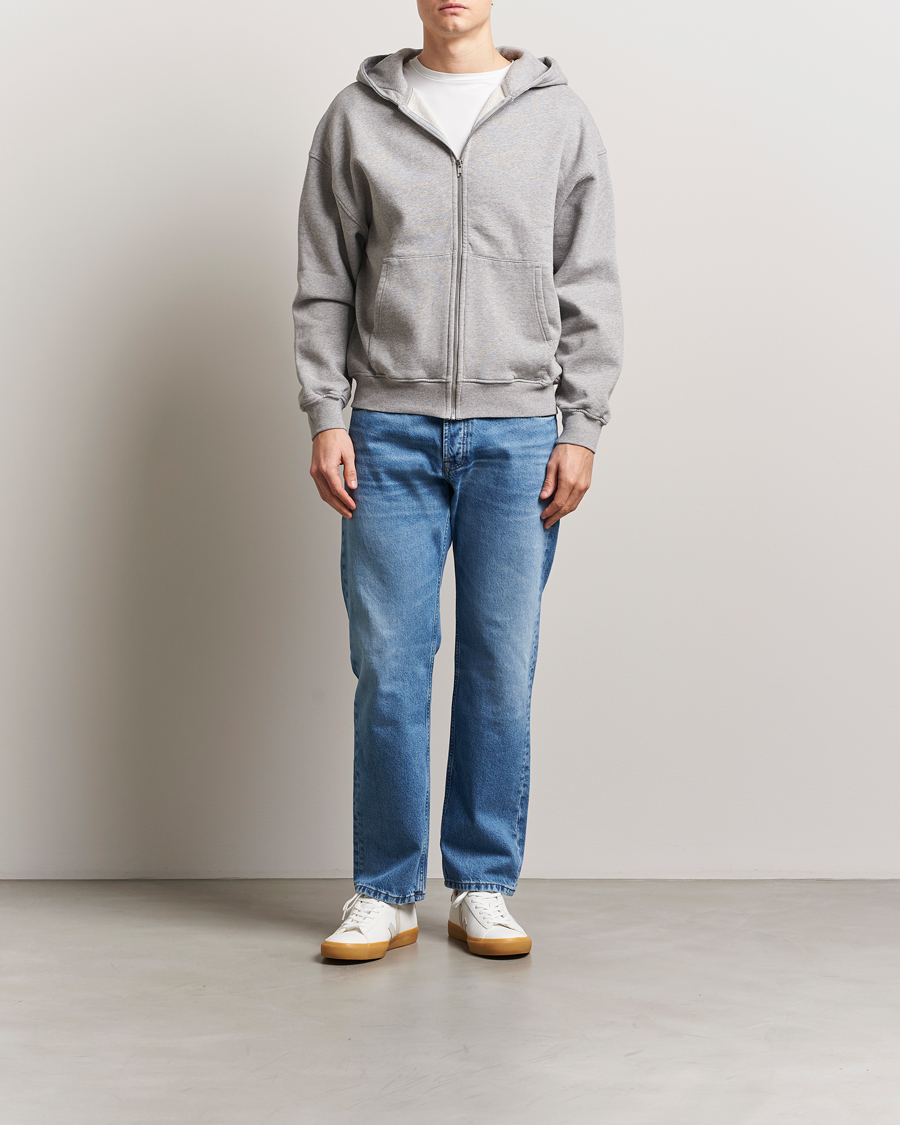 Men | Sweaters & Knitwear | Colorful Standard | Classic Organic Full Zip Hoodie Heather Grey