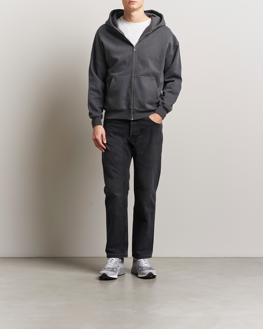 Men | Sweaters & Knitwear | Colorful Standard | Classic Organic Full Zip Hoodie Lava Grey