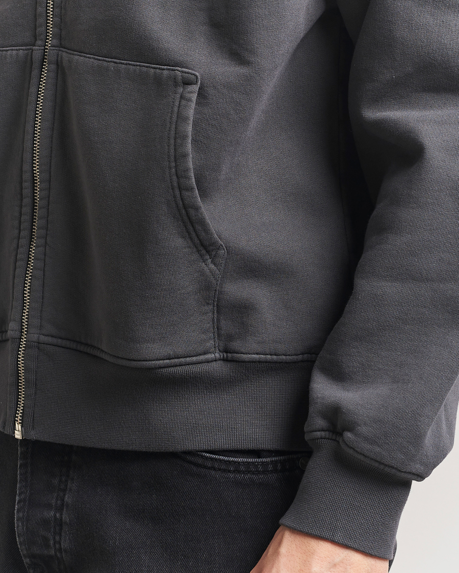 Men | Sweaters & Knitwear | Colorful Standard | Classic Organic Full Zip Hoodie Lava Grey