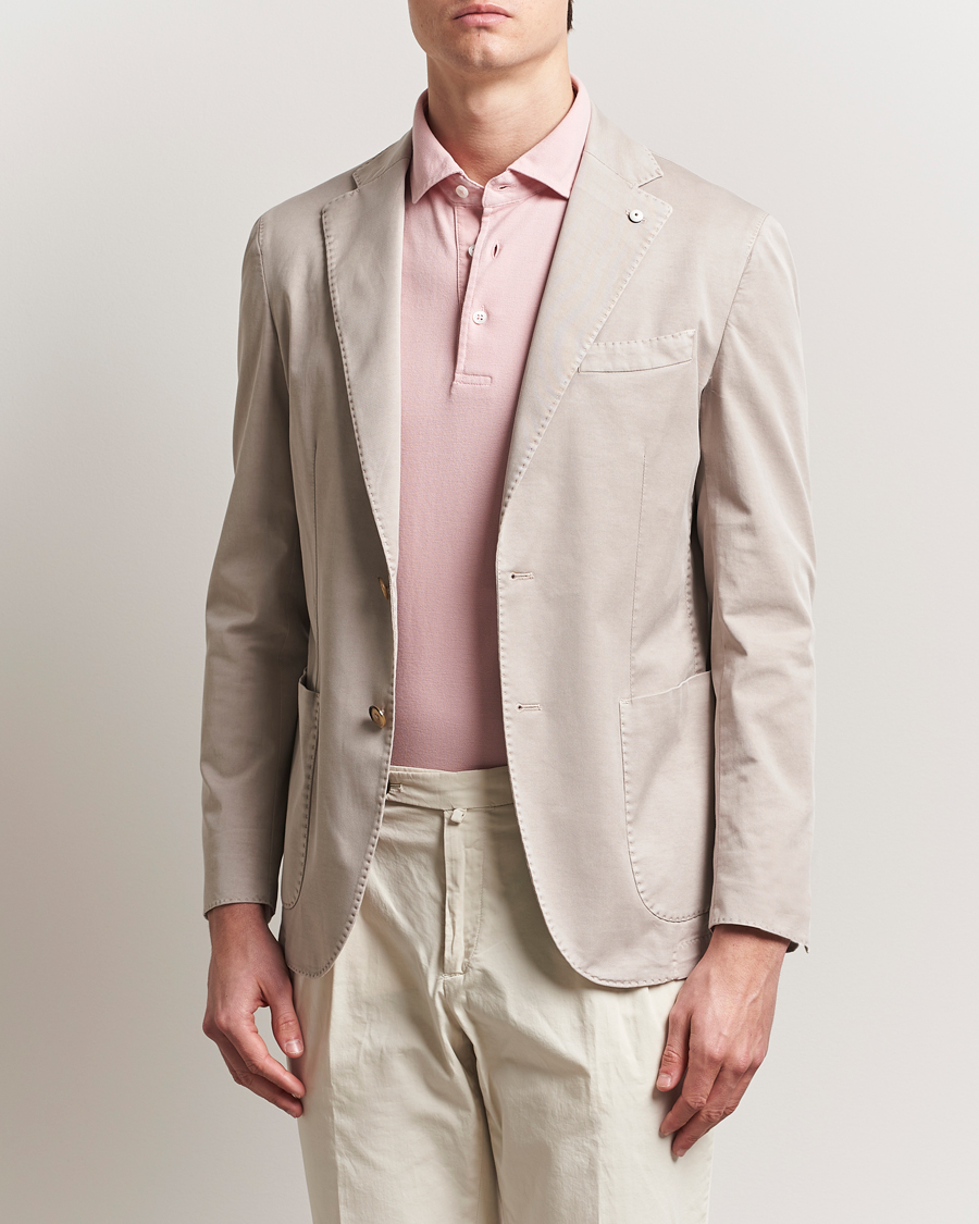 Men | Blazers | L.B.M. 1911 | Jack Regular Fit Cotton Stretch Blazer Beige