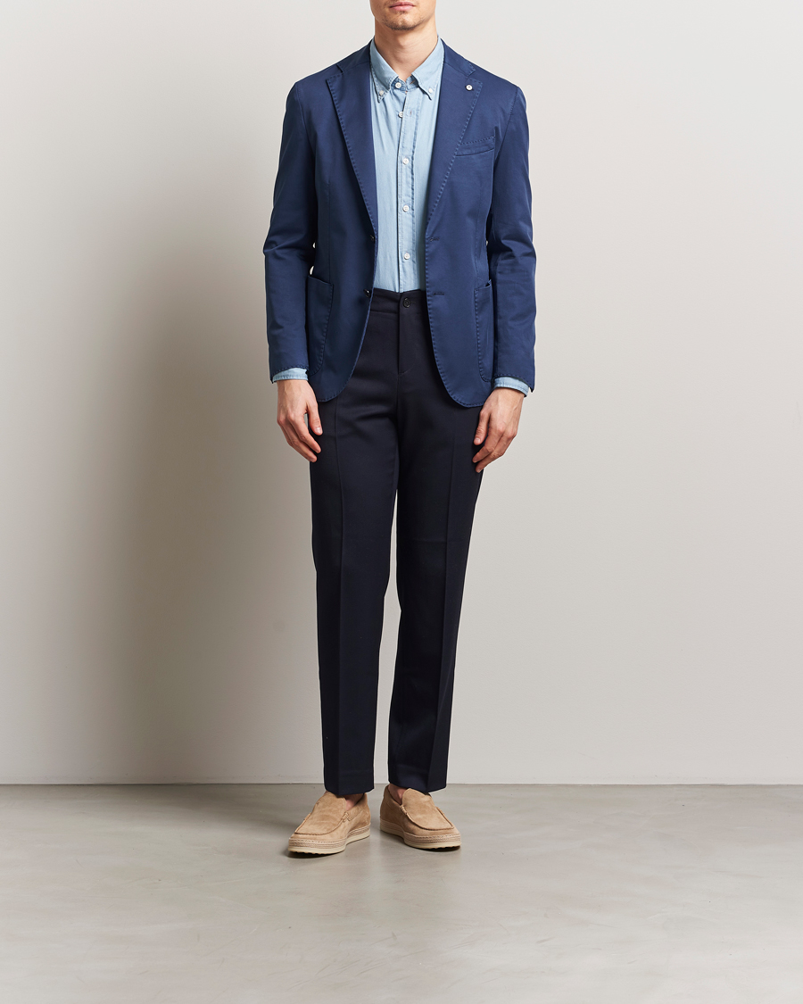 Men | Blazers | L.B.M. 1911 | Jack Regular Fit Cotton Stretch Blazer Navy