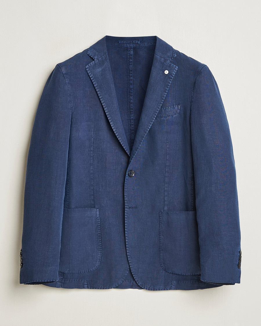 Men | Blazers | L.B.M. 1911 | Jack Regular Fit Linen Blazer Navy
